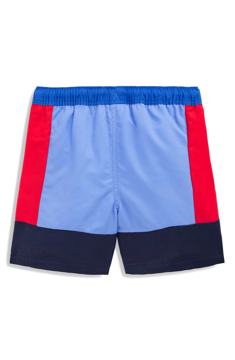 Mini Boden Kids' Swim Shorts, Alternate, color, Colourblock Stripe