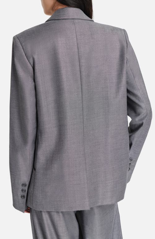 Twp Perfect Boyfriend Oversize Wool Blend Blazer In Gray