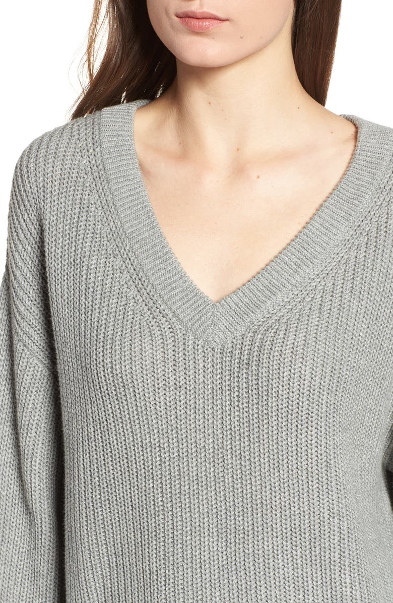 BP. V Neck Cotton Sweater, Alternate, color, 