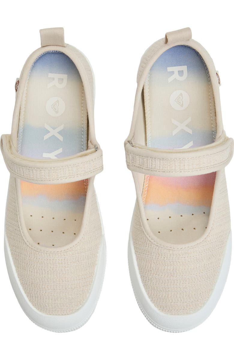 Roxy Sunfari Mary Jane Sneaker, Alternate, color, Cream