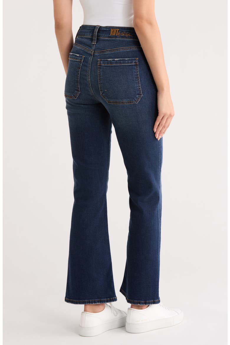 Nikki High Waist Kick Flare Leg Jeans, Alternate, color, KAFFIR LILY
