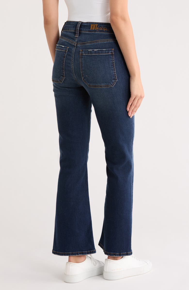 KUT from the Kloth Nikki High Waist Kick Flare Leg Jeans, Alternate, color, Kaffir Lily