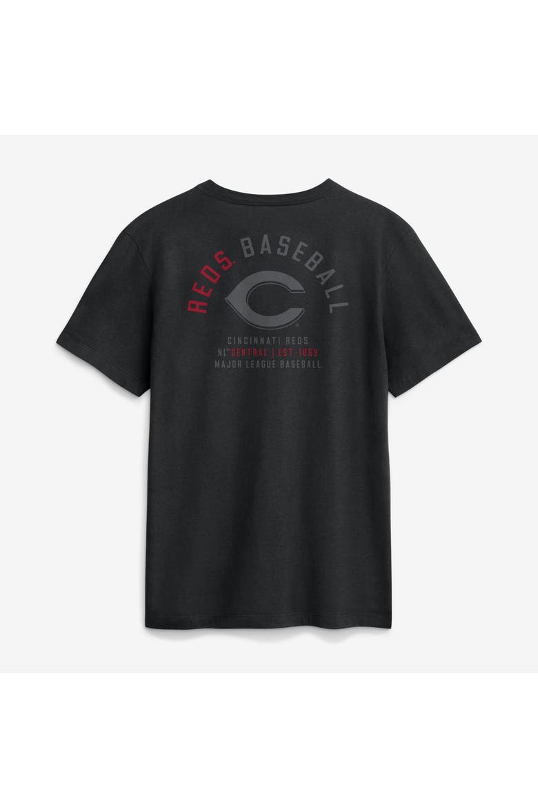 Men's Nike Black Cincinnati Reds Split Logo T-Shirt, Alternate, color, Black