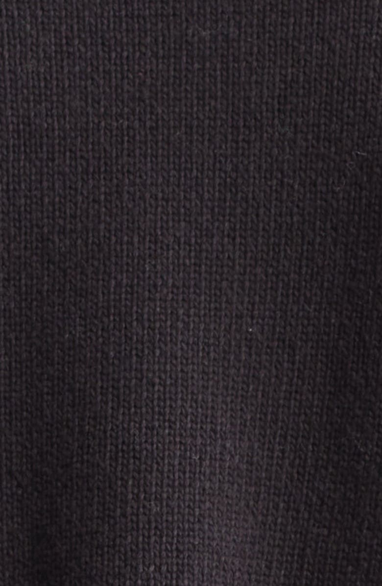 Waste Yarn Project Dom Pocket Crop Sweater, Alternate, color, Black Solid