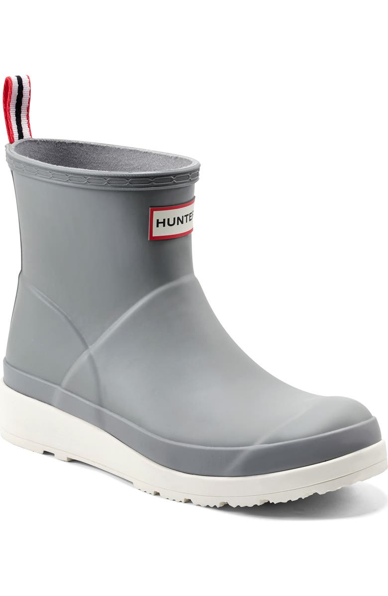 Hunter Original Play Waterproof Short Rain Boot, Main, color, Medium Gray 031