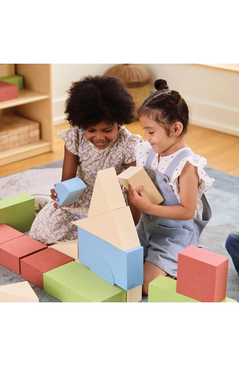 Kaplan Early Learning Company Jumbo Foam Colored Blocks - 36 Pieces, Alternate, color, Multicolored