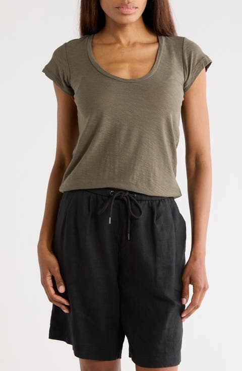 Deep V-Neck T-Shirt