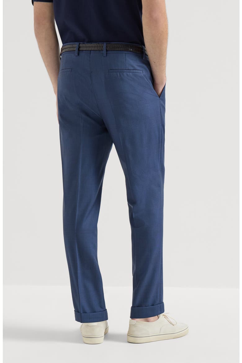 Prince of Wales trousers, Alternate, color, Blue