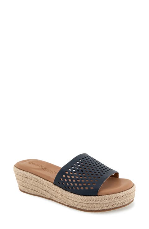 Vandy Perforated Platform Slide Sandal (Women)