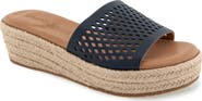 Gentle Souls Vandy Perforated Platform Slide Sandal