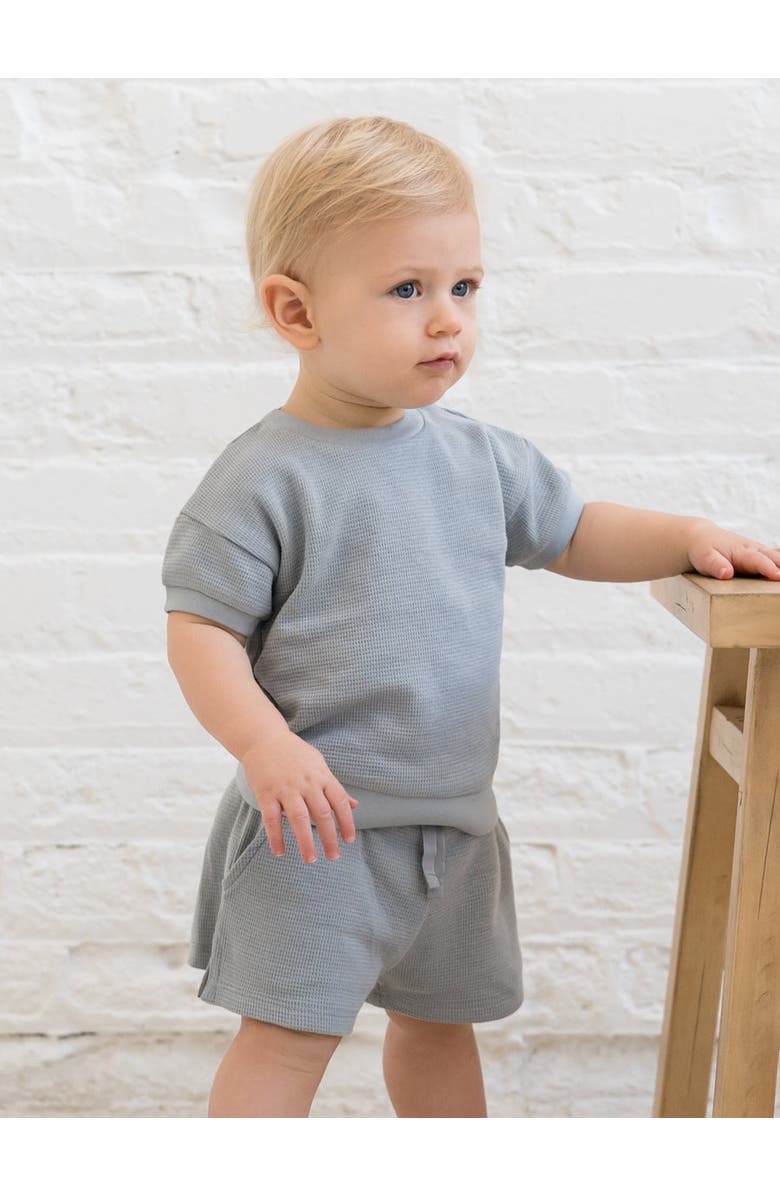 Colored Organics Ali Organic Waffle Short Sleeve Tee, Alternate, color, Mist