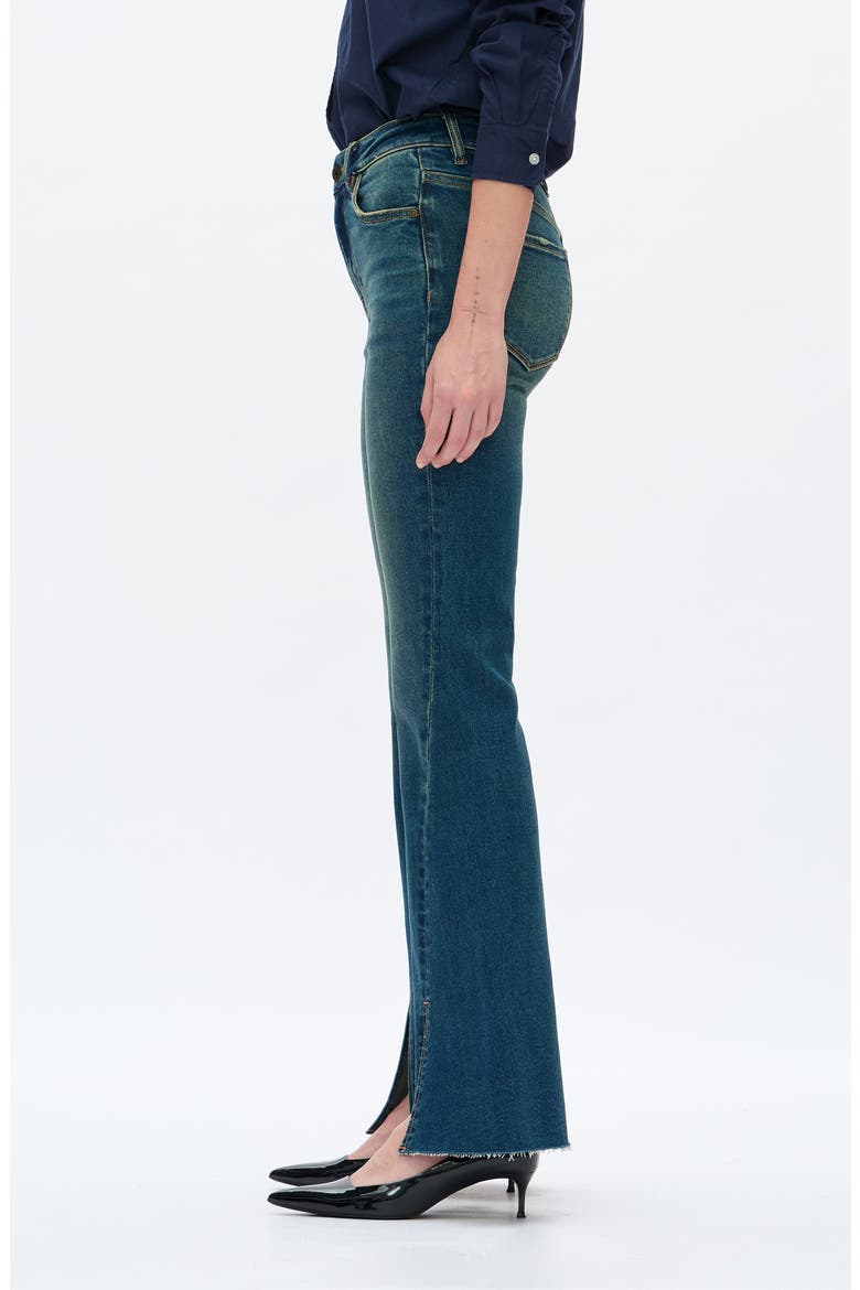 High Waist Flare Jeans, Alternate, color, VINTAGE BLUE