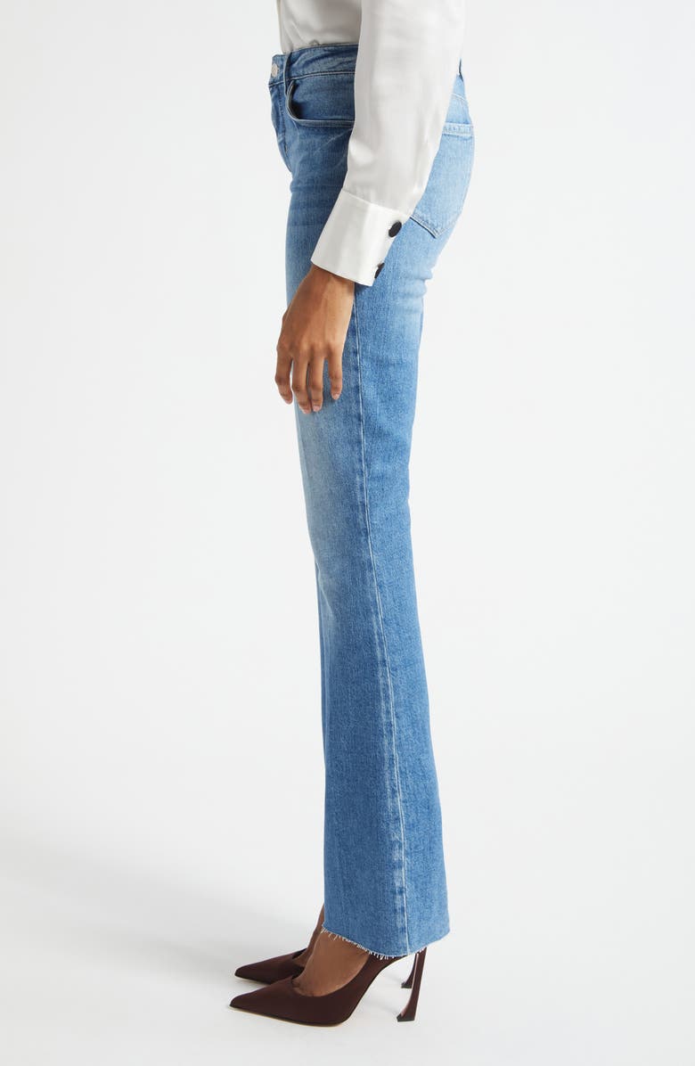 L'AGENCE Ruth Raw Hem Straight Leg Jeans, Alternate, color, Kona