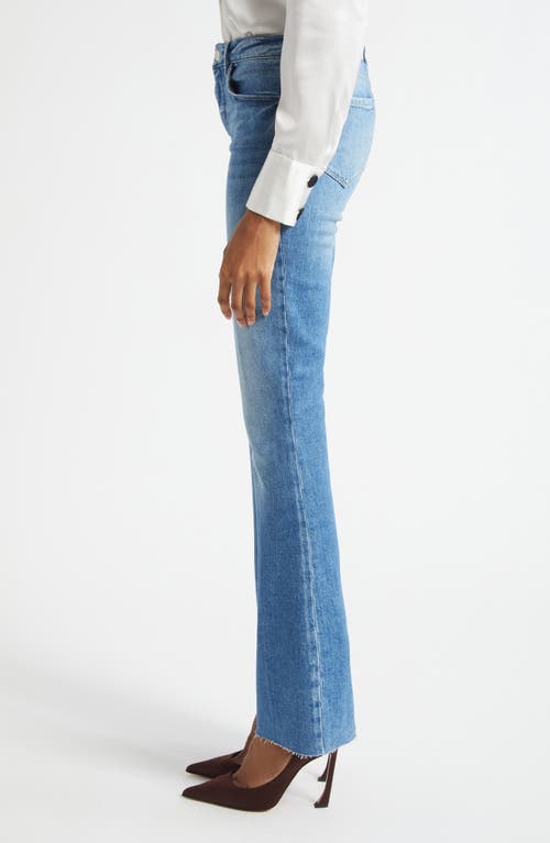 L'agence Ruth Raw Hem Straight Leg Jeans In Black