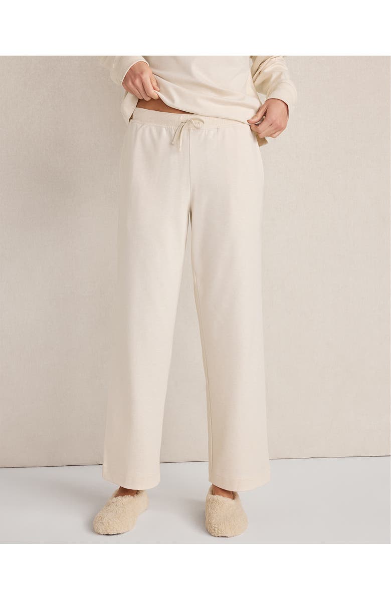 Haven Well Within Botanical-Dyed Organic Cotton Interlock Pants, Main, color, Botanical Dye Sandstone