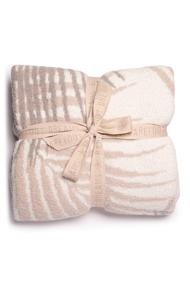 CozyChic™ Palm Leaf Throw Blanket, Alternate, color, STONE MULTI