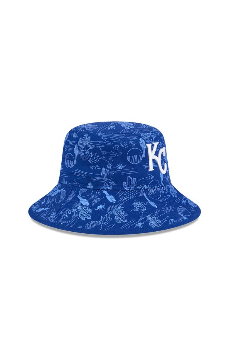 New Era Youth New Era  Royal Kansas City Royals 2025 Spring Training All Over Print Bucket Hat, Alternate, color, 