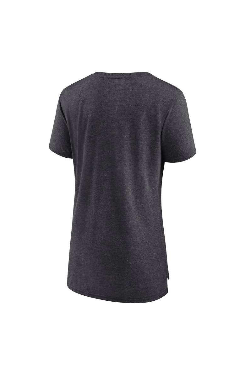 Nike Women's Nike Charcoal Las Vegas Raiders Vintage Graphic Tri-Blend Scoop Neck T-Shirt, Alternate, color, Charcoal