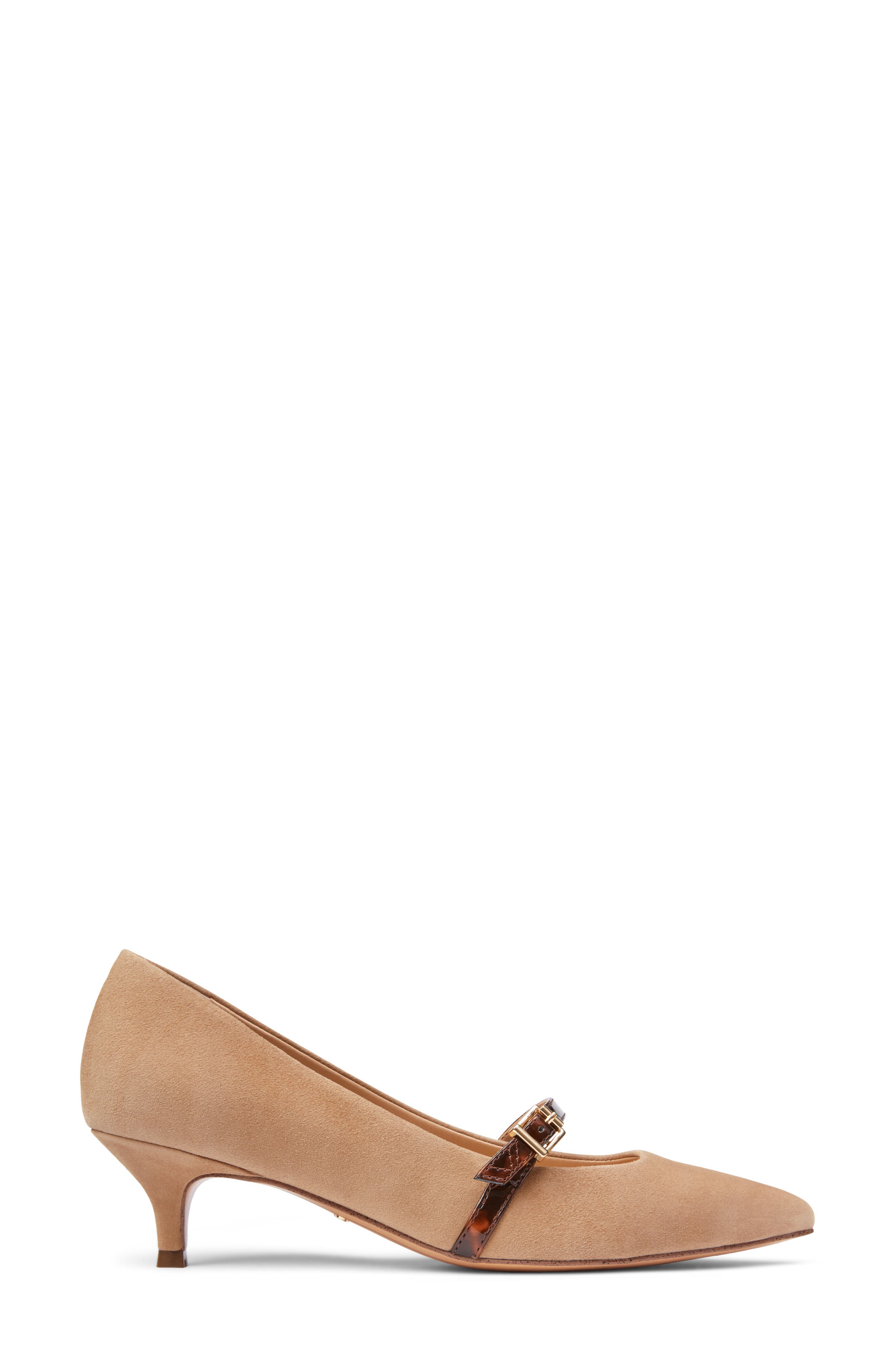 Minnie Kitten Heel Pump, Alternate, color, WHEAT SUEDE