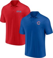 FANATICS Men's Fanatics Branded Royal/Red Chicago Cubs Dueling Logos Polo Combo Set