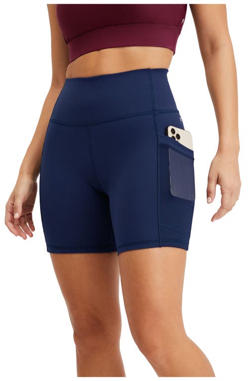 Fabletics On-the-go Powerhold® High-waisted 6'' Short In Blue