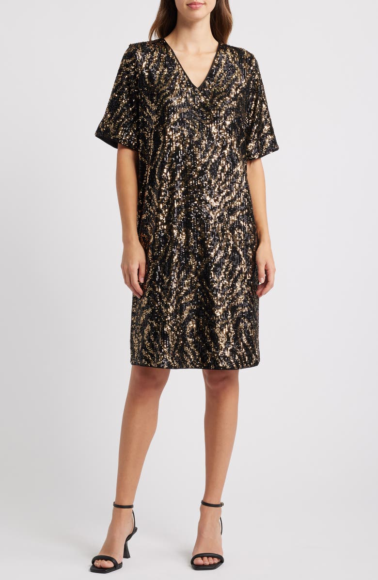 Masai Copenhagen Notyra Sequin Dress, Main, color, 
