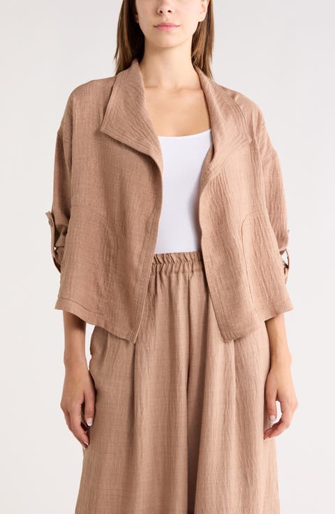 Textured Drape Jacket