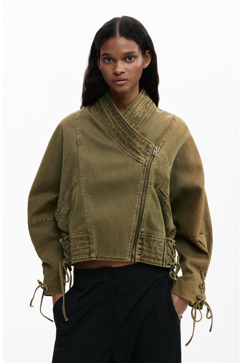 Cotton Twill Utility Jacket, Alternate, color, MILITARY GREEN
