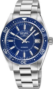 GEVRIL Belmont Bracelet Watch, 39.5mm