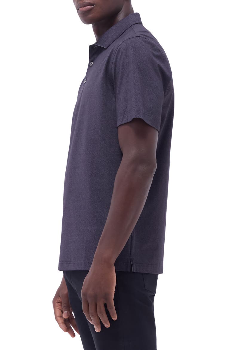 Vincent OoohCotton® Double Knit Solid Polo, Alternate, color, BLACK