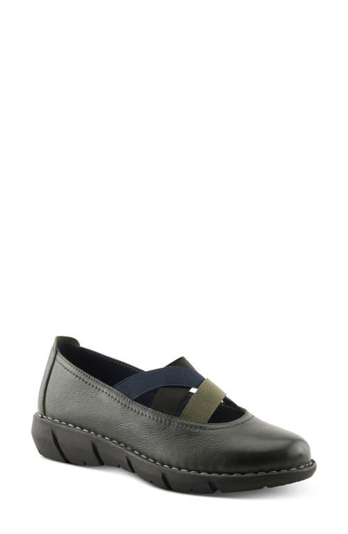Spring Step Jax Mary Jane Wedge In Black