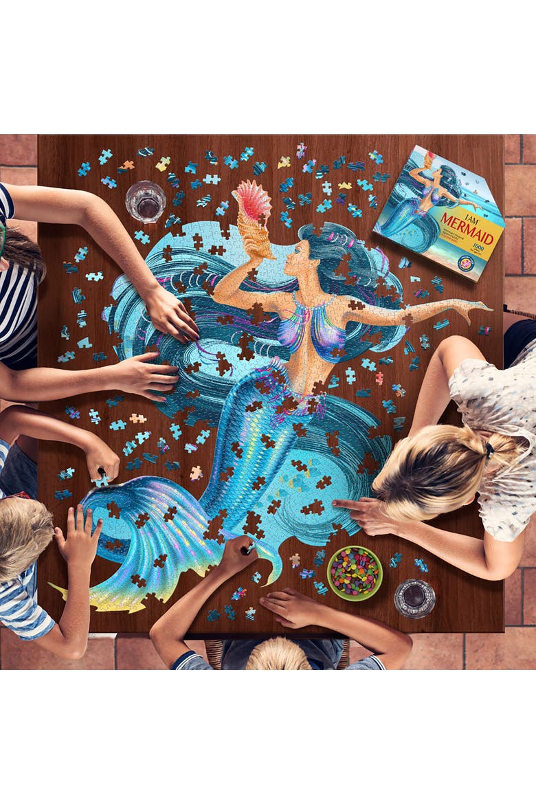Mermaid 1000 Piece Jigsaw Puzzle, Alternate, color, Multicolored