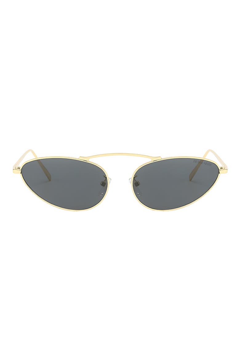 Daphne 60mm Polarized Cat Eye Sunglasses, Main, color, GOLD / BLACK