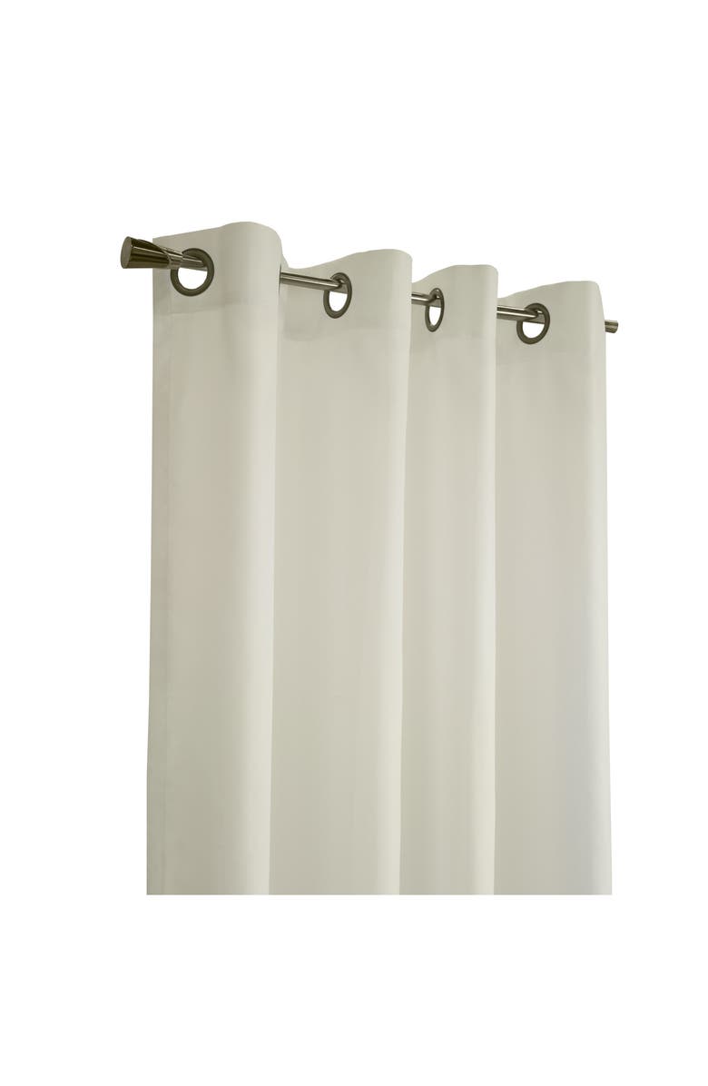 Outdoor Decor by Commonwealth Single Indoor Curtain Panel, Alternate, color, Ivory