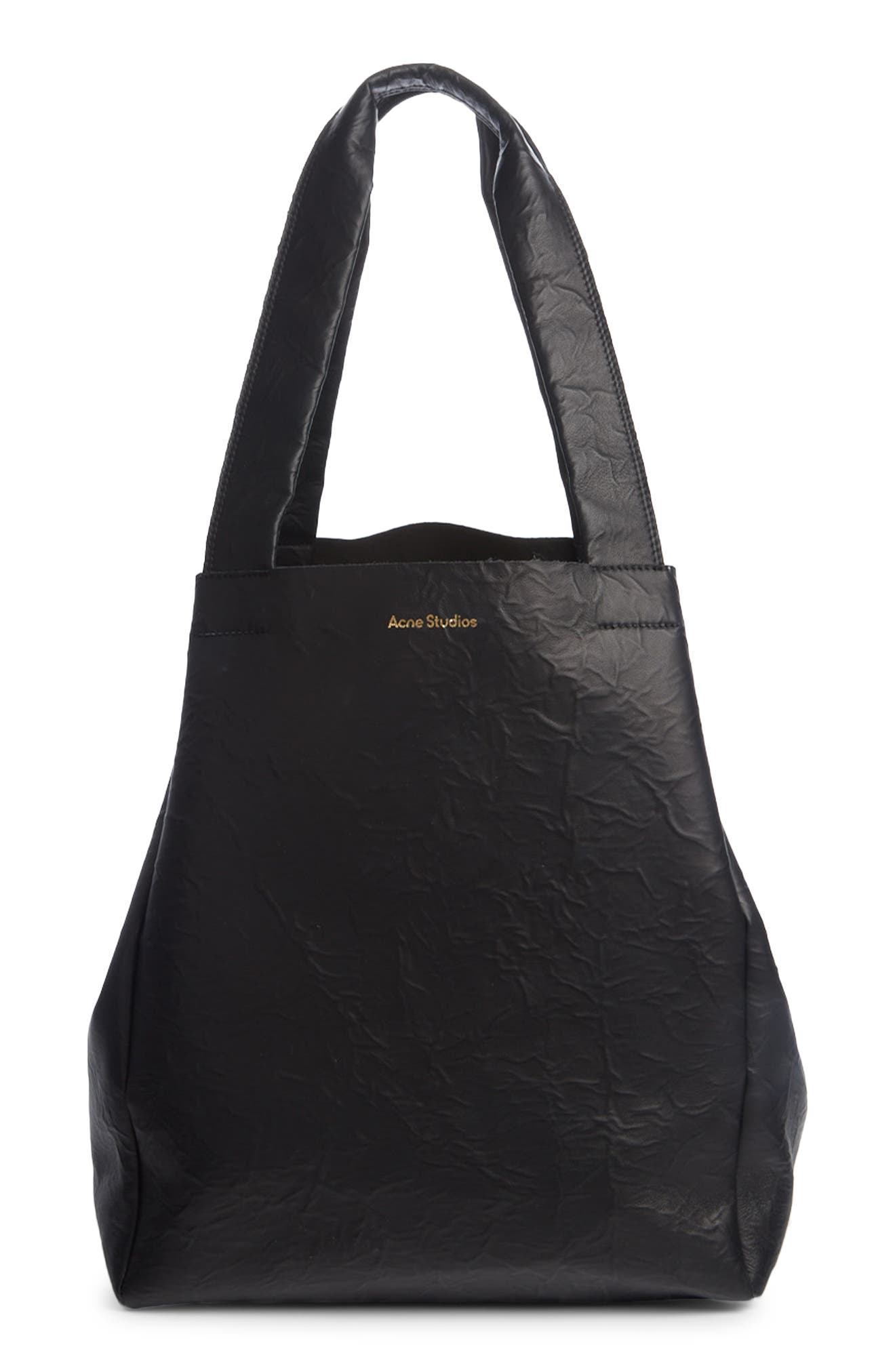 Acne Studios Aldene Leather Tote, Alternate, color, 