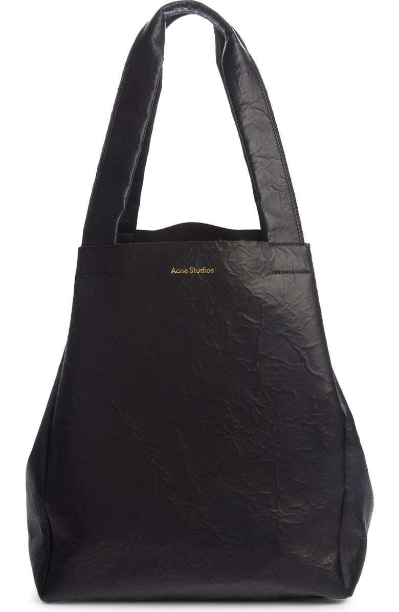 Acne Studios Aldene Leather Tote, Alternate, color,