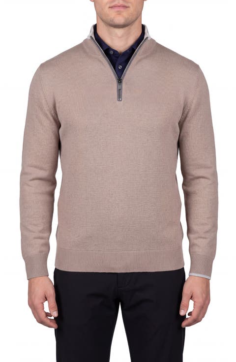 Koko Quarter Zip Wool & Cashmere Sweater