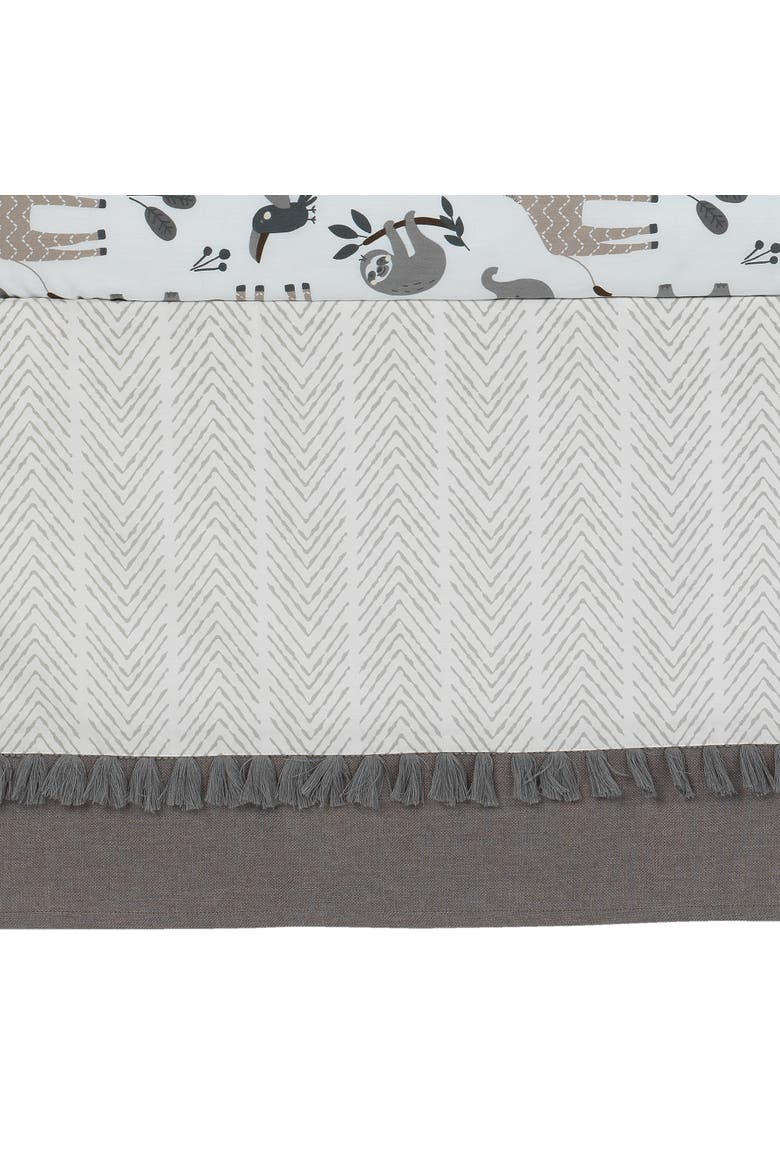 Baby Jungle Animals 4-Piece Crib Bedding Set, Alternate, color, Gray