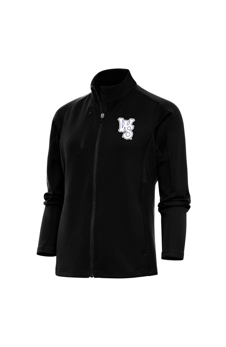 ANTIGUA Women's Antigua  Black Winston-Salem Dash Generation Full-Zip Jacket, Main, color, 