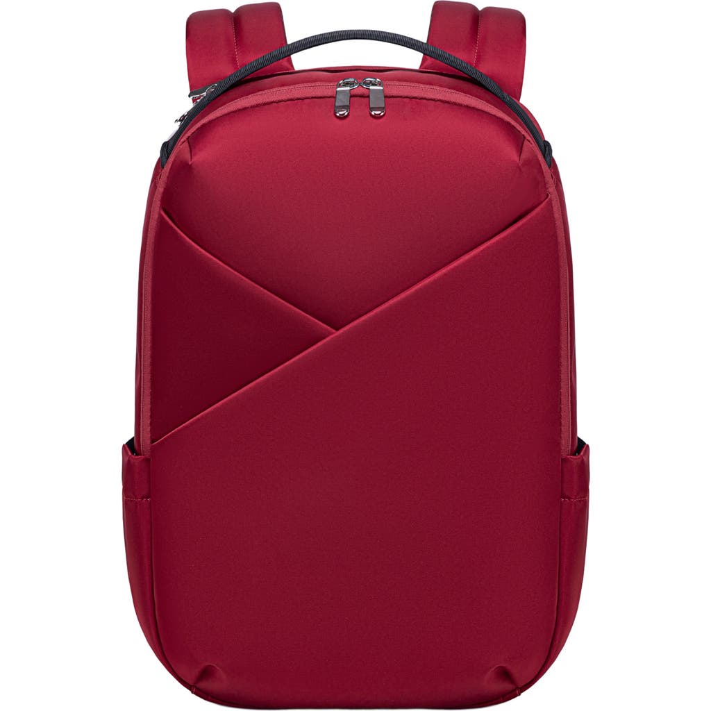 Lux and Nyx Origami 16-inch Laptop Backpack For Women in Crimson Red  product