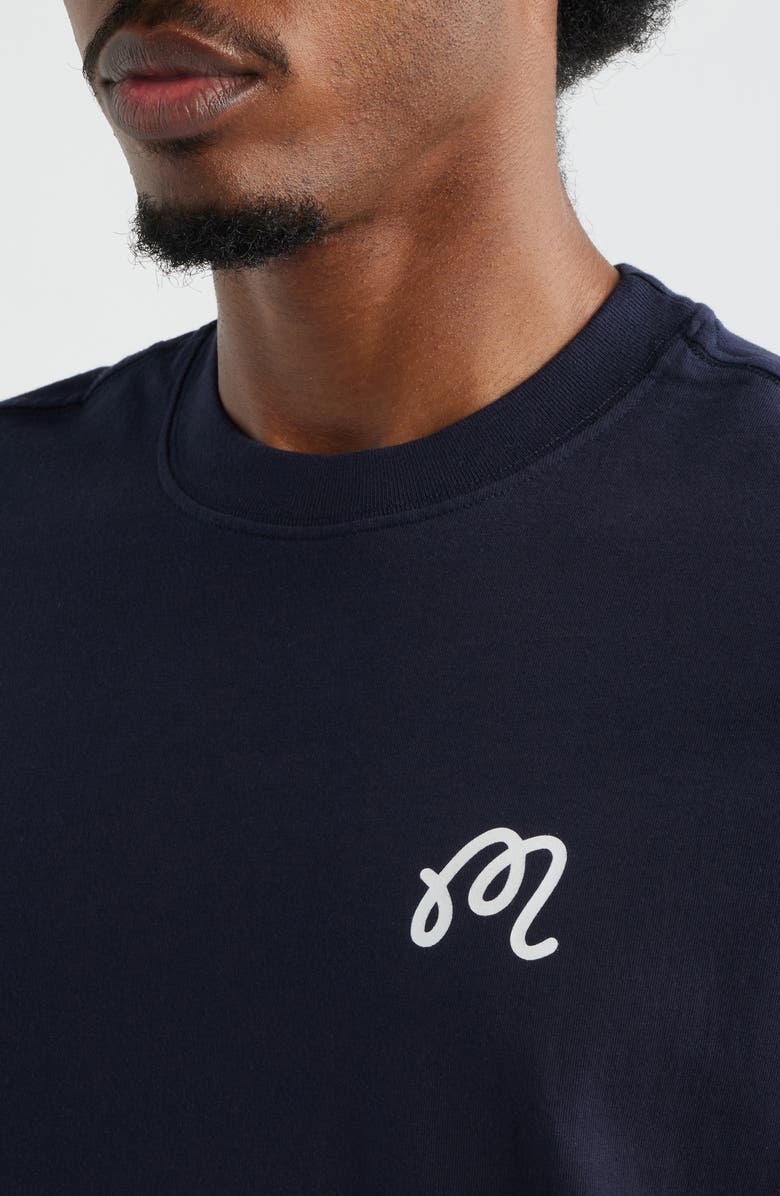 Malbon Golf Bermuda Origin Graphic T-Shirt, Alternate, color, Midnight