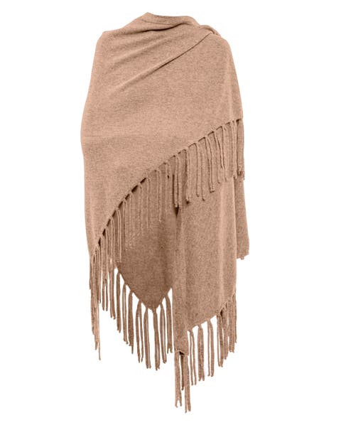 Women
s Pure Cashmere Fringe Wrap