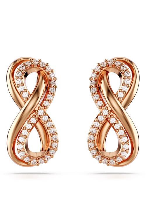 Swarovski Hyperbola Zirconia Stud Earrings In White