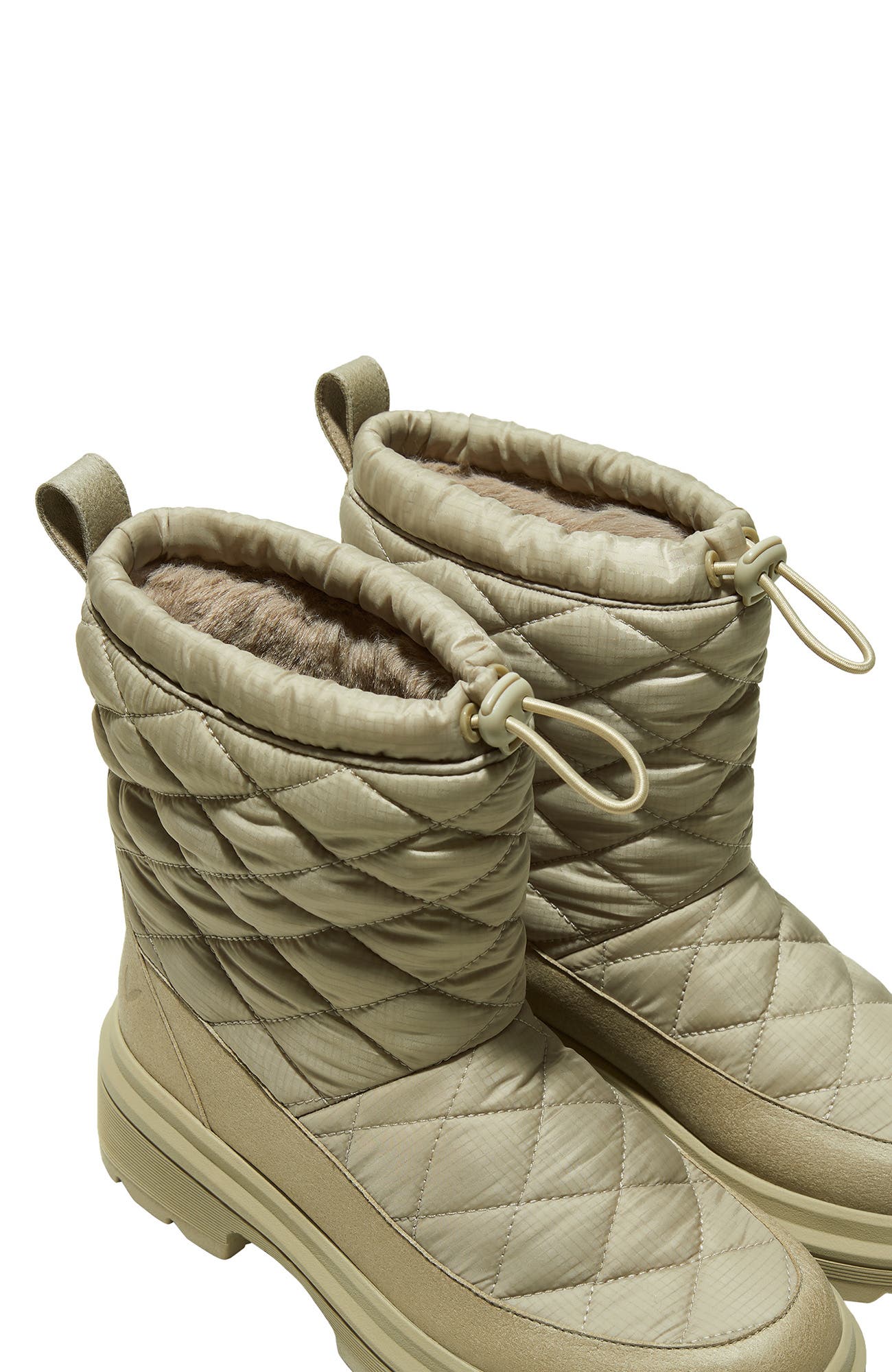 Quilted Waterproof PufferTherm Warm Boots, Alternate, color, Cardamon Water Prf