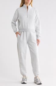 90 DEGREE BY REFLEX Lennie Half Zip Sweatshirt & Joggers Set