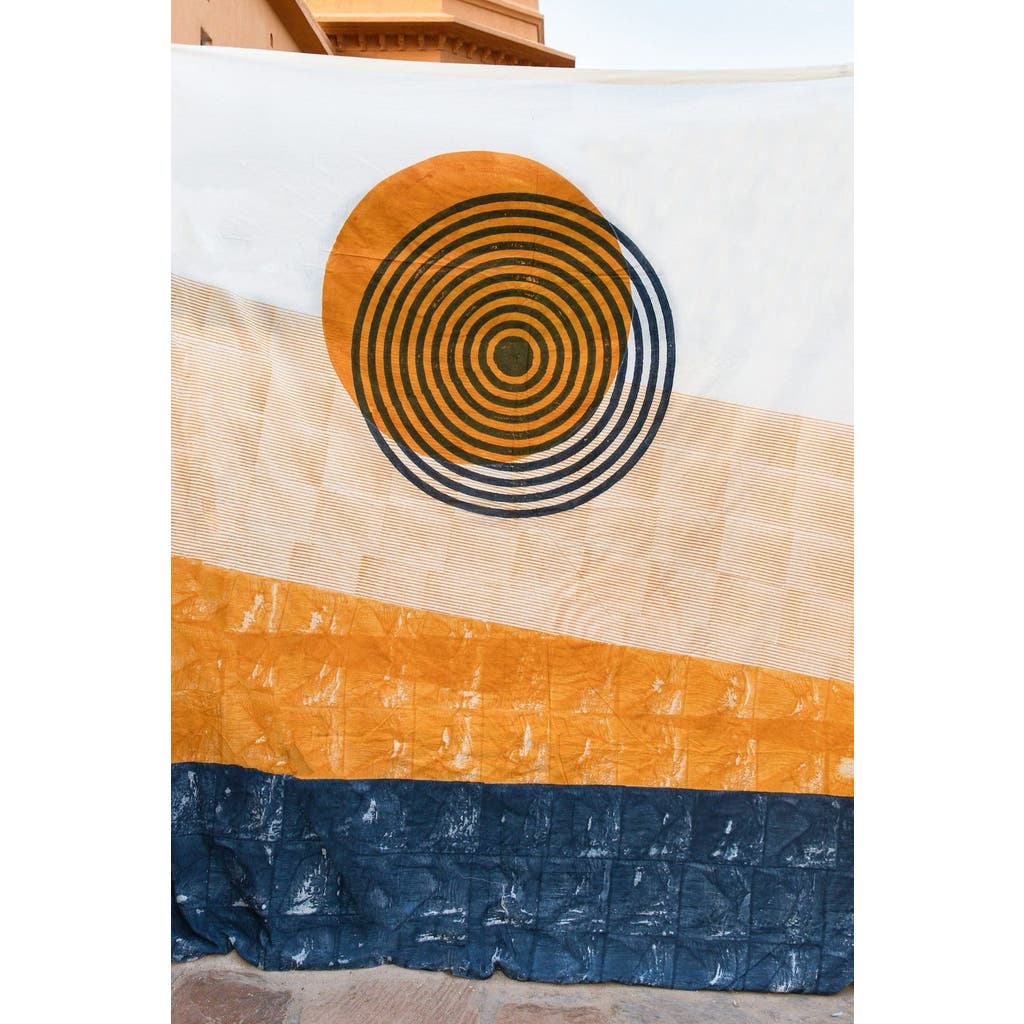 Cqc La Spiral Sunset Duvet In Blue