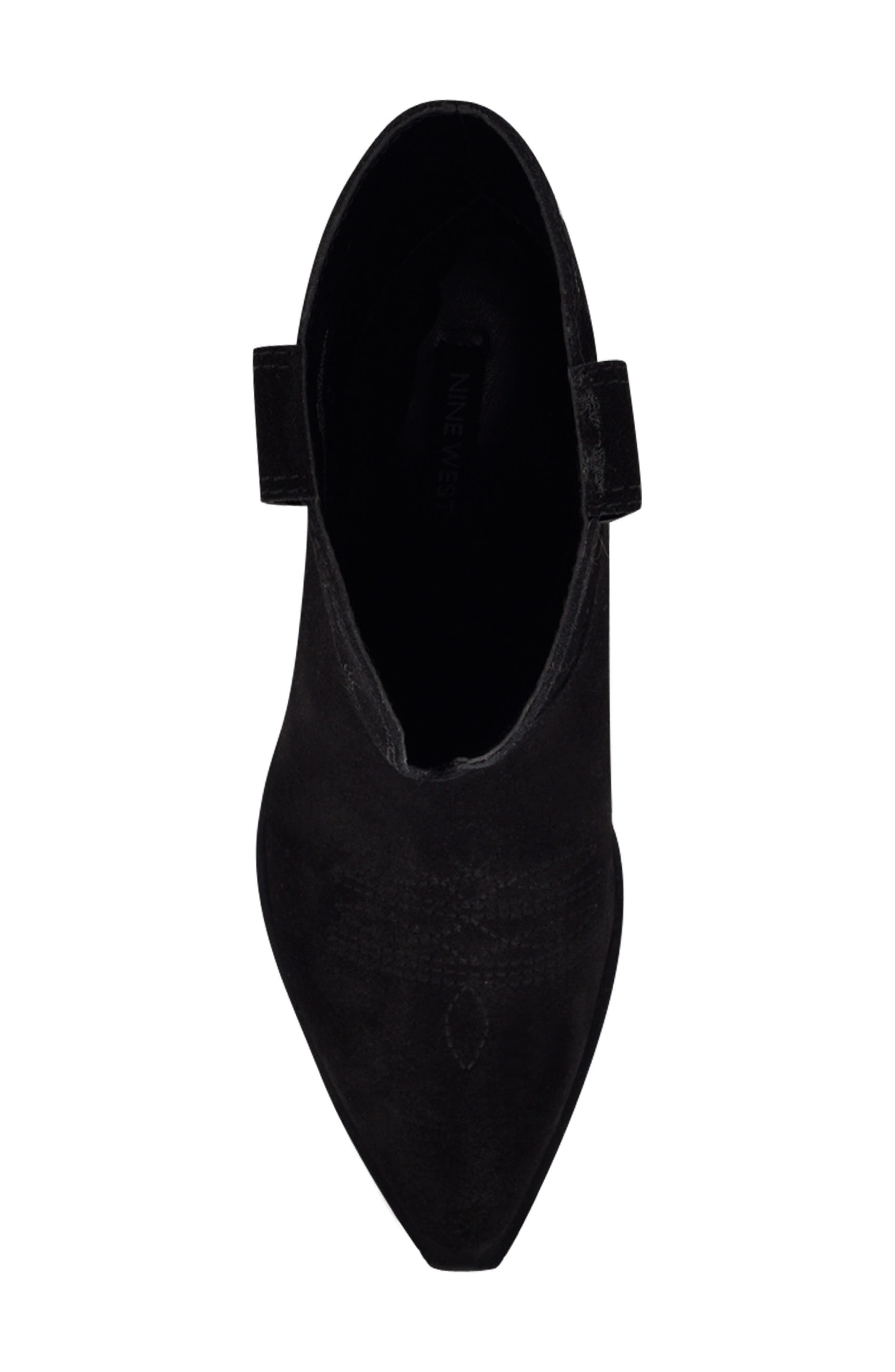 Nine West Yodown Pointed Toe Western Boot, Alternate, color, 