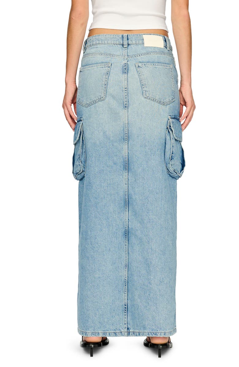 DL1961 Asra Denim Cargo Maxi Skirt, Alternate, color,