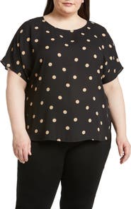 Anne Klein Polka Dot Blouse