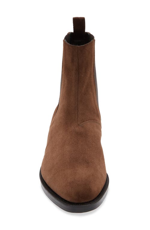 John Lobb Freddi Suede Ankle Boots In Dark Brown